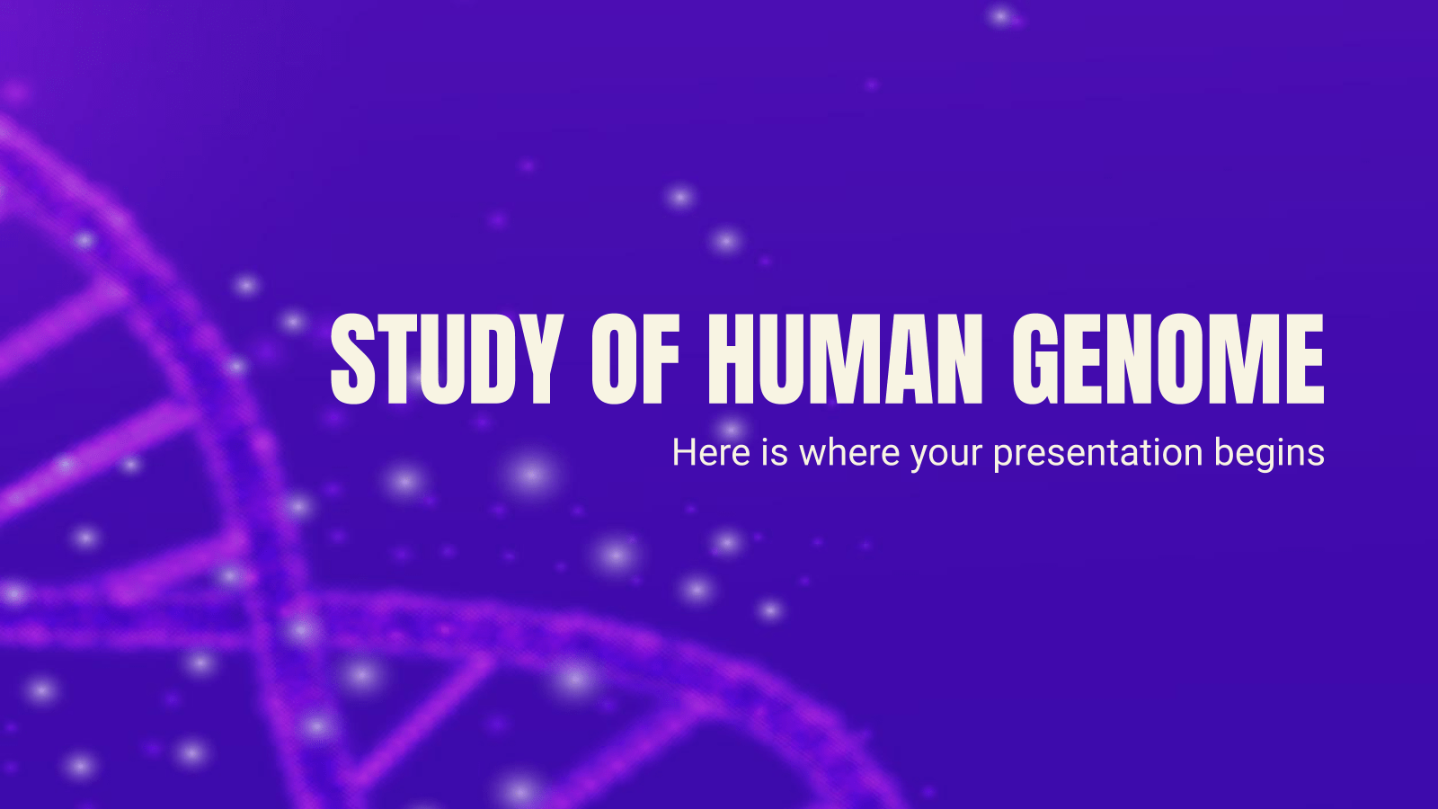 人类基因组PowerPoint模板的研究